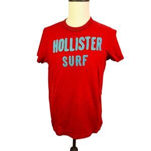 Hollister Y2K Vintage red T Shirt short sleeve  Size medium 2000s